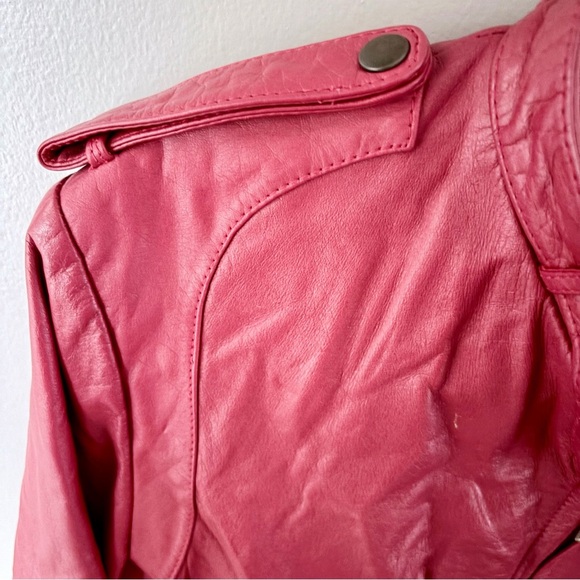 Americana Leather Vintage Red Leather Jacket - Picture 3 of 10